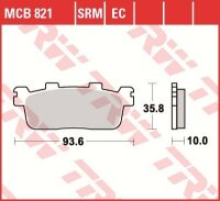TRW Scheibenbremsbelag MCB821