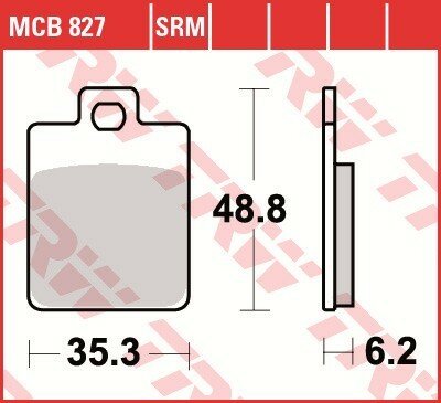 TRW Scheibenbremsbelag MCB827