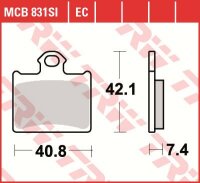 TRW Scheibenbremsbelag MCB831EC