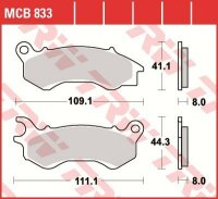 TRW Scheibenbremsbelag MCB833SRM