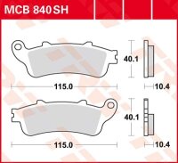 TRW Scheibenbremsbelag MCB840SH