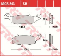TRW Scheibenbremsbelag MCB843SH