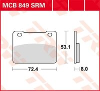 TRW Scheibenbremsbelag MCB849SRM