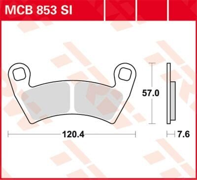 TRW Scheibenbremsbelag MCB853SI