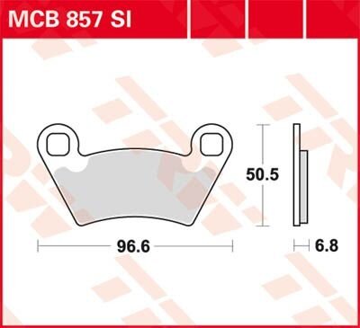 TRW Scheibenbremsbelag MCB857SI