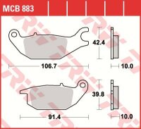 TRW Scheibenbremsbelag MCB883