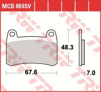 TRW Scheibenbremsbelag MCB884SV