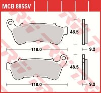 TRW Scheibenbremsbelag MCB885SV