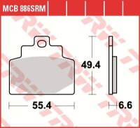 TRW Scheibenbremsbelag MCB886SRM