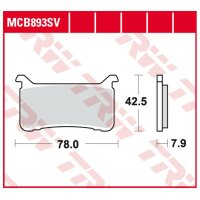 TRW Scheibenbremsbelag MCB893SV