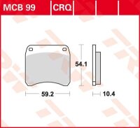 TRW Scheibenbremsbelag MCB99CRQ