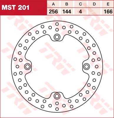 TRW Bremsscheibe starr MST201