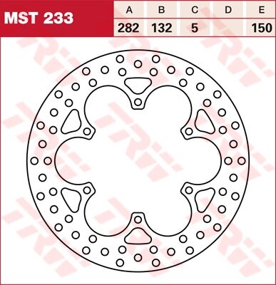 TRW Bremsscheibe starr MST233