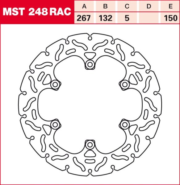 TRW Bremsscheibe starr MST248RAC