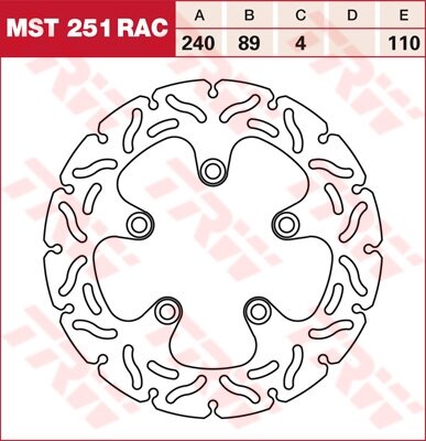 TRW Bremsscheibe starr MST251