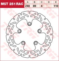 TRW Bremsscheibe starr MST251