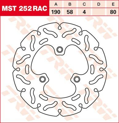 TRW Bremsscheibe  MST252RAC