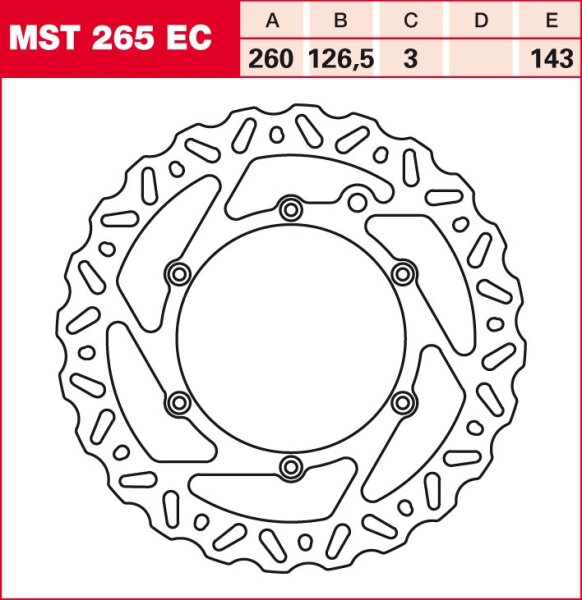 TRW Bremsscheibe starr MST265EC