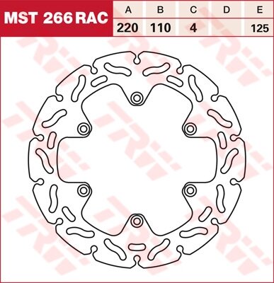 TRW RACING Bremsscheibe starr MST266RAC