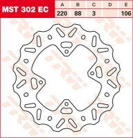 TRW Bremsscheibe  MST302EC