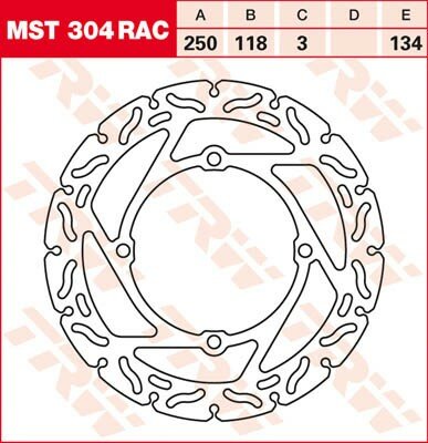TRW Bremsscheibe  MST304RAC