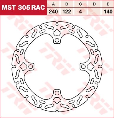 TRW RACING Bremsscheibe starr MST305RAC