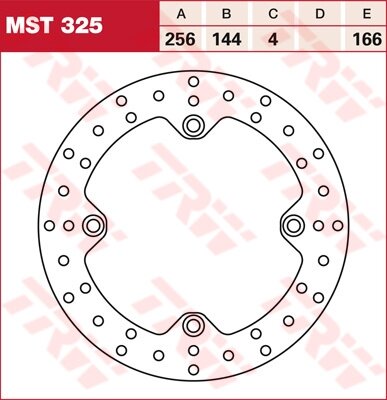TRW Bremsscheibe starr MST325