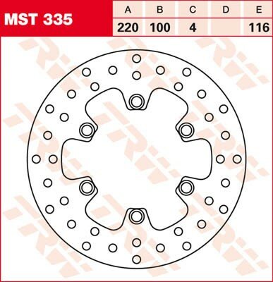 TRW Bremsscheibe  MST335