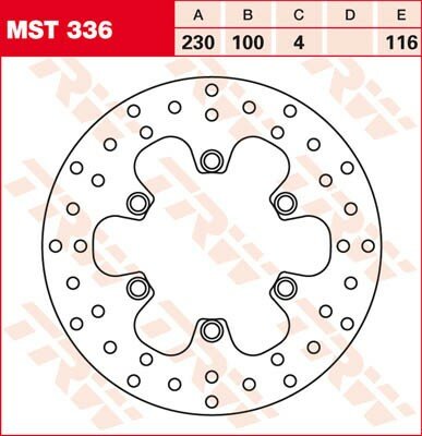 TRW Bremsscheibe  MST336