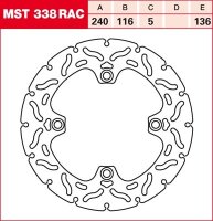 TRW Bremsscheibe starr MST338RAC
