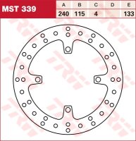 TRW Bremsscheibe starr MST339