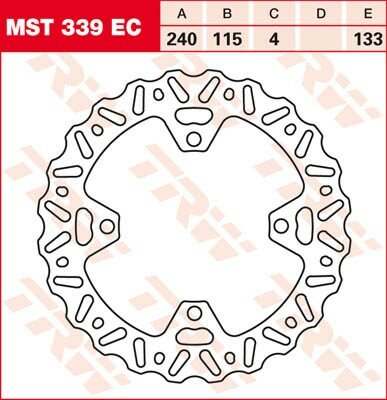 TRW Bremsscheibe  MST339EC