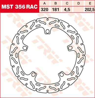 TRW Bremsscheibe  MST356RAC
