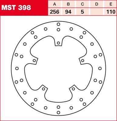 TRW Bremsscheibe starr MST398