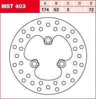 TRW Bremsscheibe starr MST403