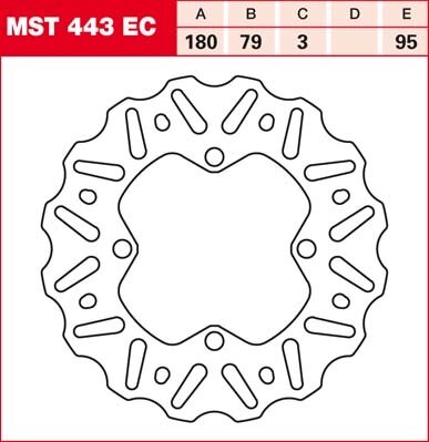 TRW Bremsscheibe starr MST443EC