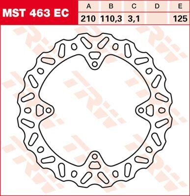 TRW Bremsscheibe starr MST463EC