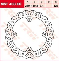 TRW Bremsscheibe starr MST463EC