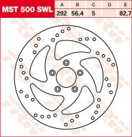 TRW Bremsscheibe  MST500SWL  Laufrichtung: links
