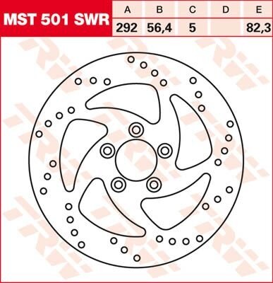 TRW Bremsscheibe starr MST501SWR