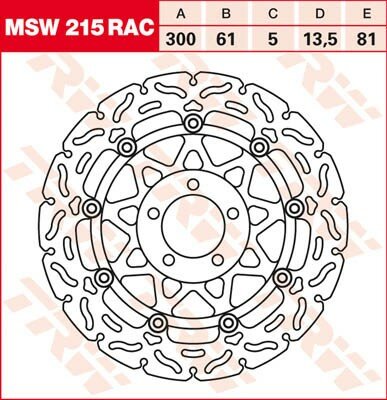 TRW Bremsscheibe  MSW215RAC