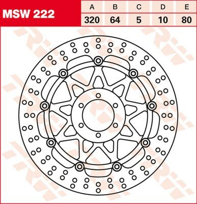 TRW Bremsscheibe  MSW222