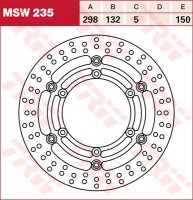 TRW Bremsscheibe schwimmend MSW235