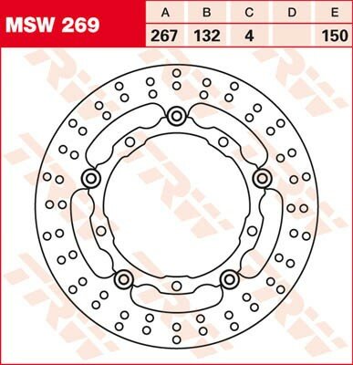 TRW Bremsscheibe  MSW269