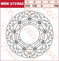 TRW RACING Bremsscheibe schwimmend MSW273RAC