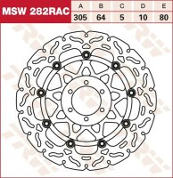 TRW RACING Bremsscheibe schwimmend MSW282RAC
