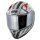GIVI HPS 50.8 RACER Integral-Helm Graphic RACER matt - schwarz/titanium/silber - Gr. 56/S