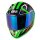 GIVI HPS 50.8 RACER Integral-Helm Graphic RACER glossy - weiß/grün/blau - Gr. 54/XS