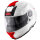 GIVI HPS X.20 EXPEDITION Klapphelm - Graphic EVO glossy - weiß/rot - Gr. 58/M