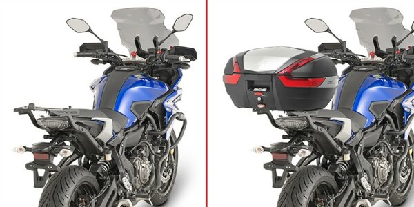 GIVI Topcase Träger für Monokey od. Monolock Koffer, f. Yamaha MT-07 Tracer (16-19)/ Tracer 7/7GT (20-24)